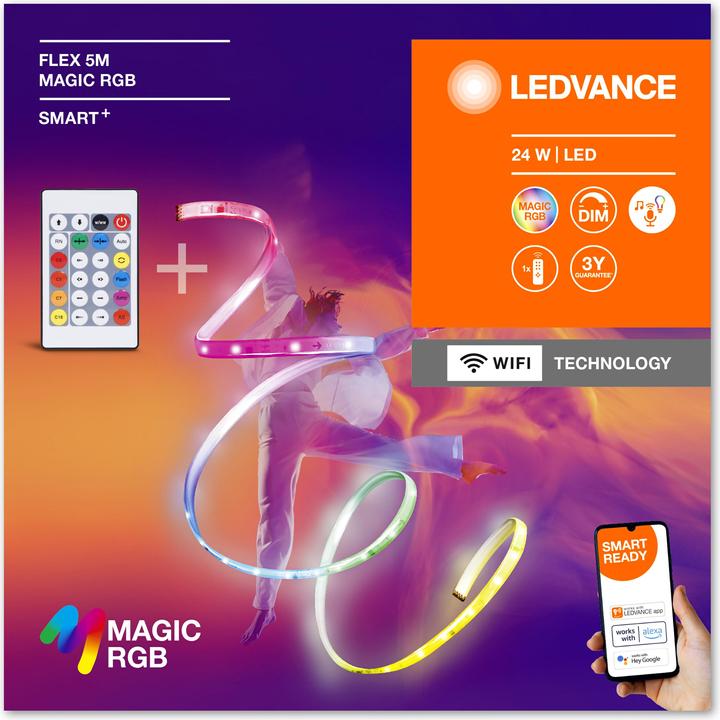 Produktbild Ledvance Magic Flex (Blau, Grün, Mehrfarbig, Rot, 500 cm, Indoor)