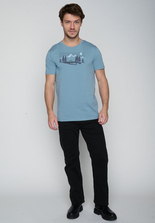 Actual product image Greenbomb T-Shirt Bike Mountain Pines (XL)