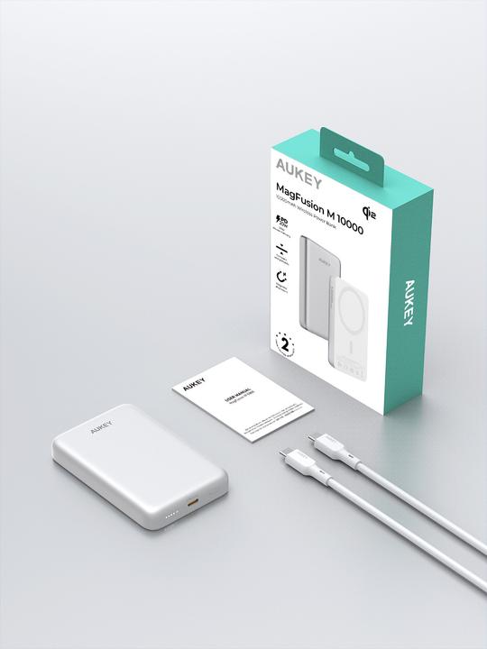 Actual product image Aukey Mag Fusion Slim (10000 mAh, 20 W, 36 Wh)