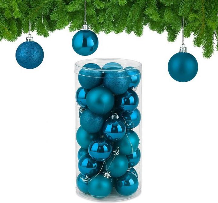 Actual product image Relaxdays christmas baubles (30-part)