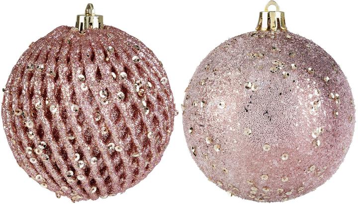 Actual product image Cocon Weihnachtskugel 12 Stück, Rosa (12x)