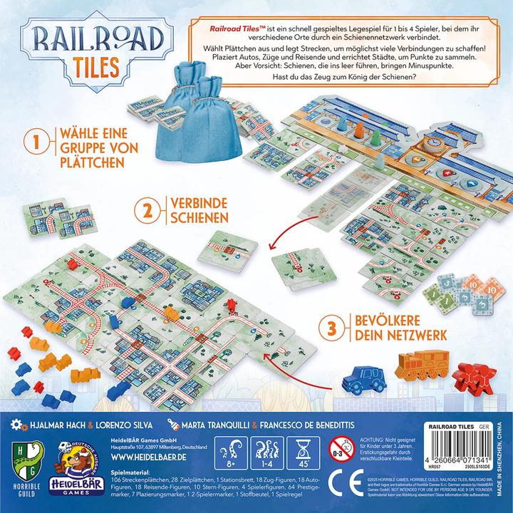 Produktbild Horrible Guild Railroad Tiles (d) (Deutsch, 1 - 4 Spieler)