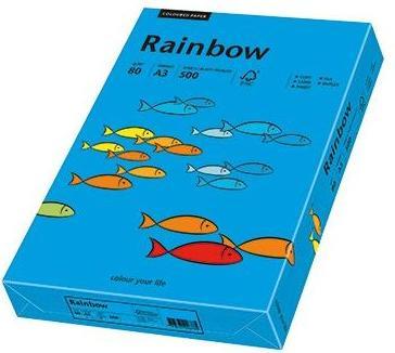 Image du produit Rainbow Papier multifonctions Color DIN A3 80g/m² bleu intense 500 fls/paquet (80 g/m², 500 x, A3)