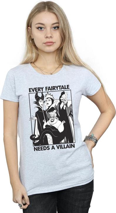 Actual product image Disney Womens/Ladies Every Fairy Tale Needs A Villain T-Shirt (XL)