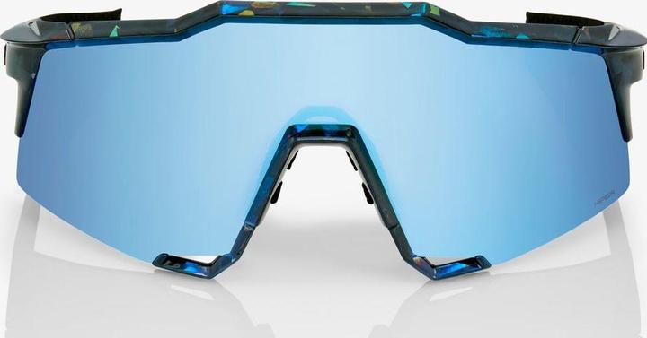 Actual product image 100% Glasses Speedccraft -Black Holographic -Hiper Blue Multilayer Mirro (Black Holographic, Ice blue)