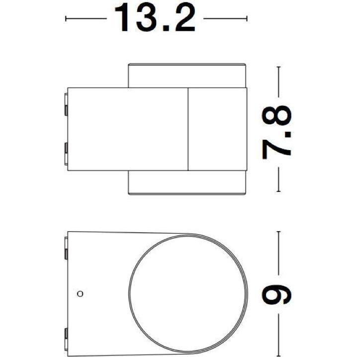 Thumbnail - Nova Luce, Wandleuchte + Deckenleuchte, Nus (480 lm)