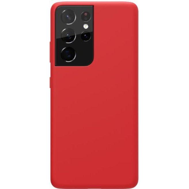 Nillkin Flex Pure Series Silikon Hülle (Samsung Galaxy S21 Ultra), Smartphone Hülle, Rot