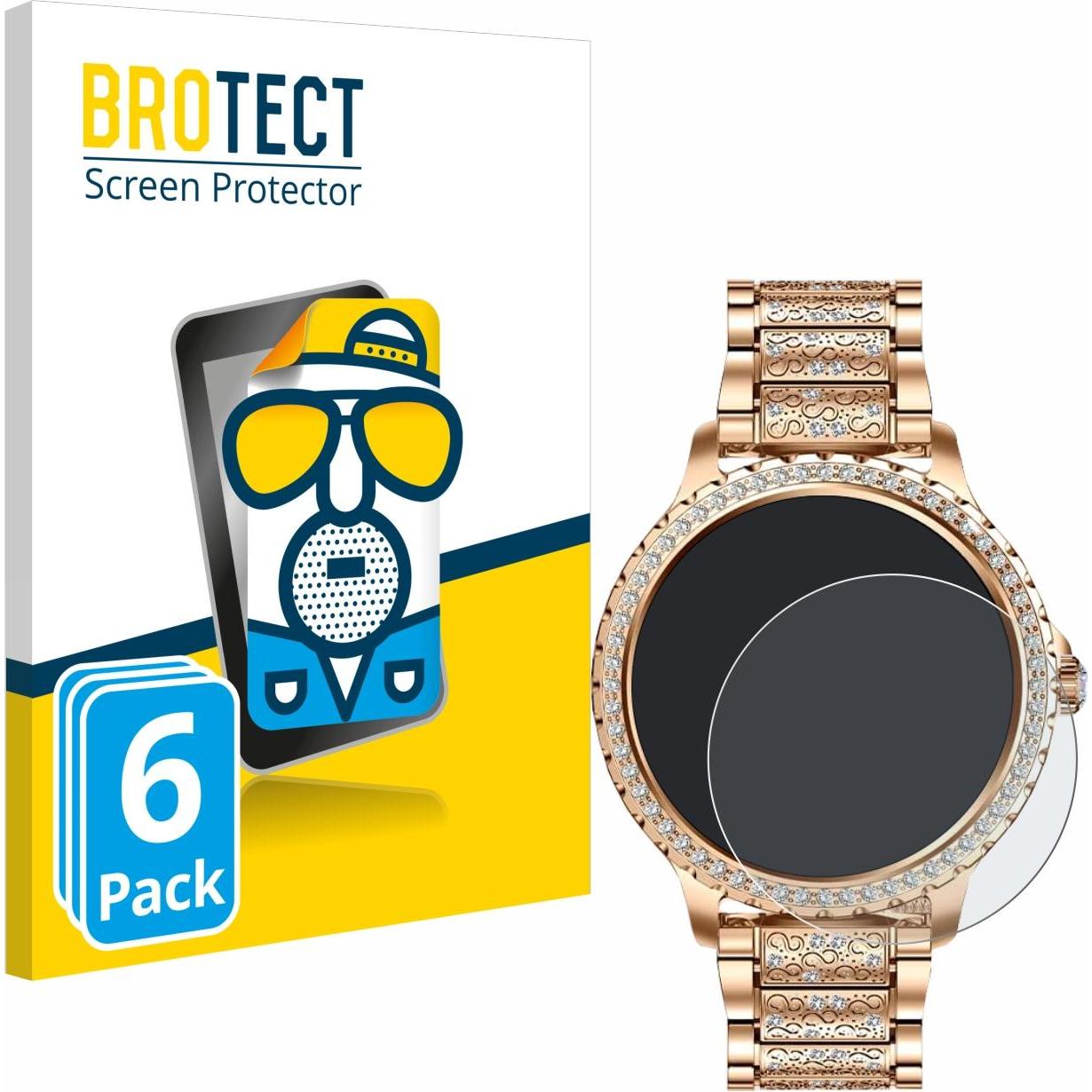 BROTECT Entspiegelungsfolie Displayschutz Displayschutzfolie Folie Matt, Smartwatch Schutzfolie, Schwarz