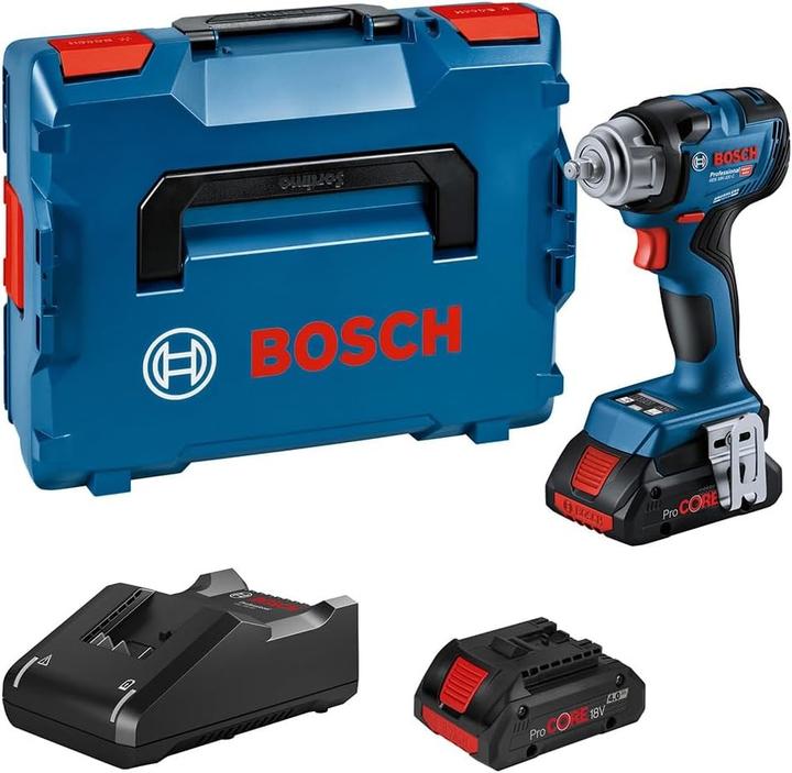 Bosch Professional Blau 06019L5101 GDS 18V-320 C Profi-Schlagschrauber 1/2" 18V 4.0 ProCore