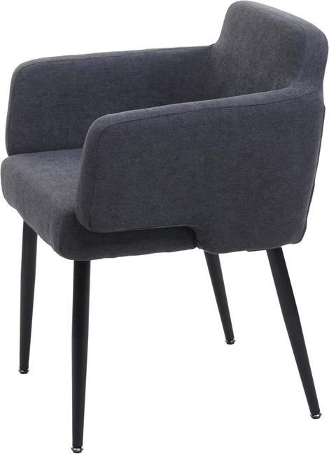 Produktbild Mendler 6er-Set Esszimmerstuhl HWC-L13, mit Armlehne, Stoff/Textil Metall - anthrazit