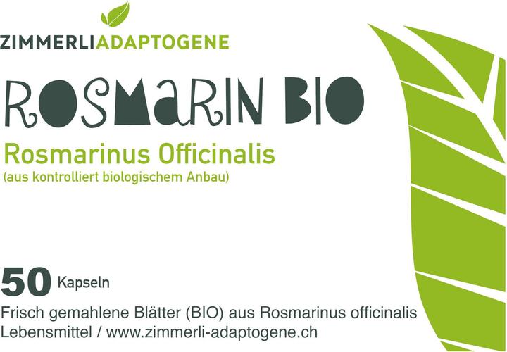 Produktbild Zimmerli Adaptogene Rosmarin Kapseln (BIO) 50 Kapseln (1 Stück, Kapseln, 25 g)