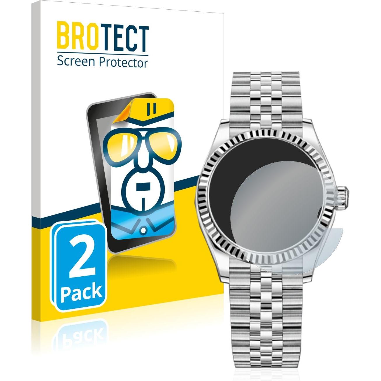 BROTECT Schutzfolie Displayschutz Klar, Smartwatch Schutzfolie, Transparent