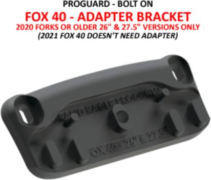 Actual product image RRP ProGuard Bolt On V2 - Adapter Bracket - Ohlins RXF38 (Front mudguard)
