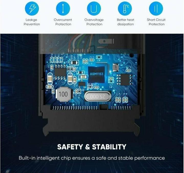 Productafbeelding Ugreen USB 3.0 naar SATA Converter Adapter 2.5" SATA SSD HDD naar USB 3.0