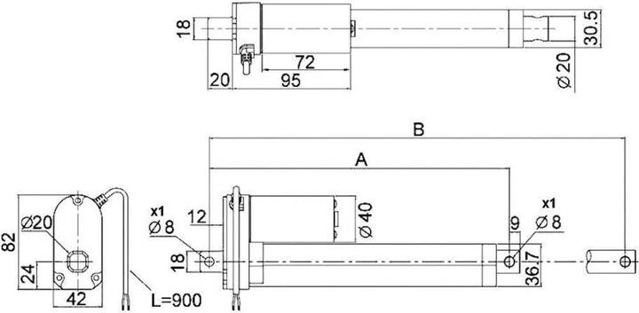 Produktbild Drive-System Europe Linear Elektrozylinder DSZY1