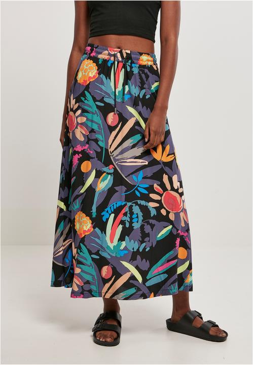 Produktbild Urban Classics Ladies Viscose Midi Skirt (XS)