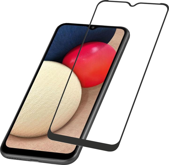 Produktbild Cellularline Screen Protector CAPSULE, Galaxy A02s, Black (1 Stück, Samsung Galaxy A02s)