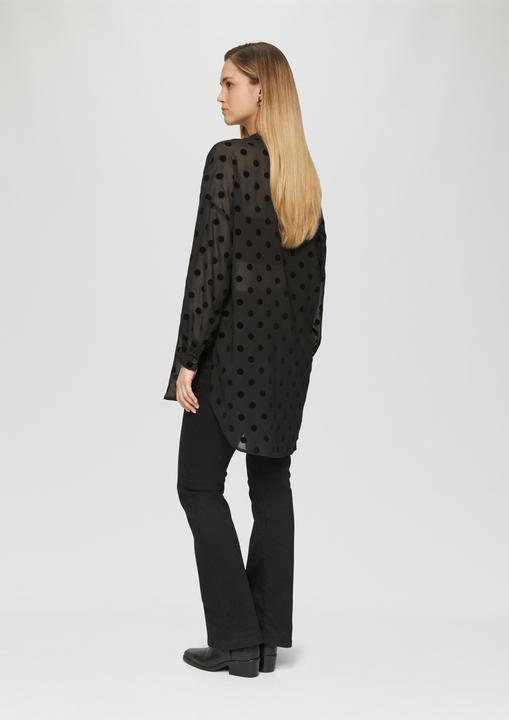 Image du produit s.Oliver Bluse Transparente Longbluse mit seitlichen Schlitzen (34)