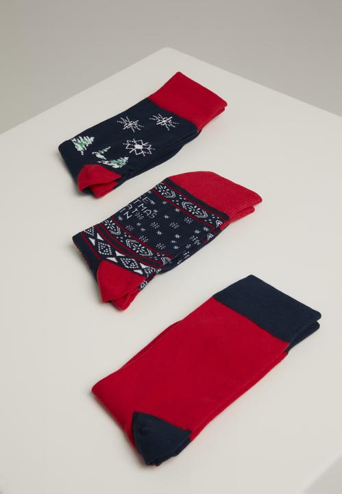 Produktbild Urban Classics Christmas Socks Set Icebear (3er Pack, 35 - 38)