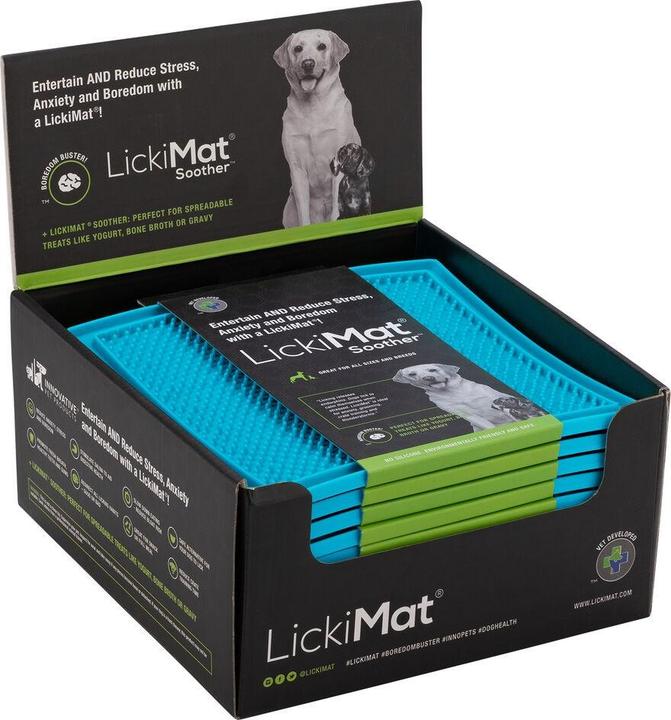 Immagine prodotto LickiMat LICKI MAT - Succhietto per cani azzurro 20X20Cm - (645.5344)
