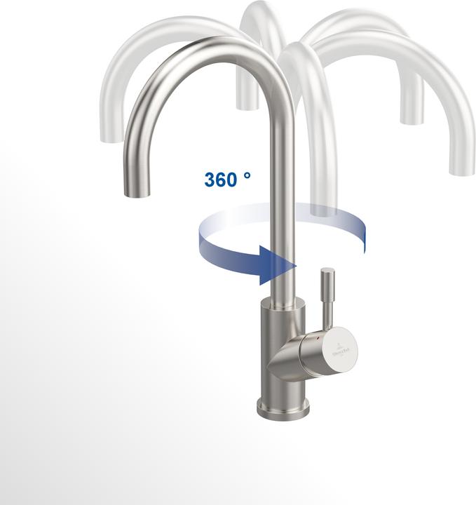 Image du produit Villeroy & Boch V&B Mitigeur monocommandé pour évier UMBRELLA FLEX anthracite