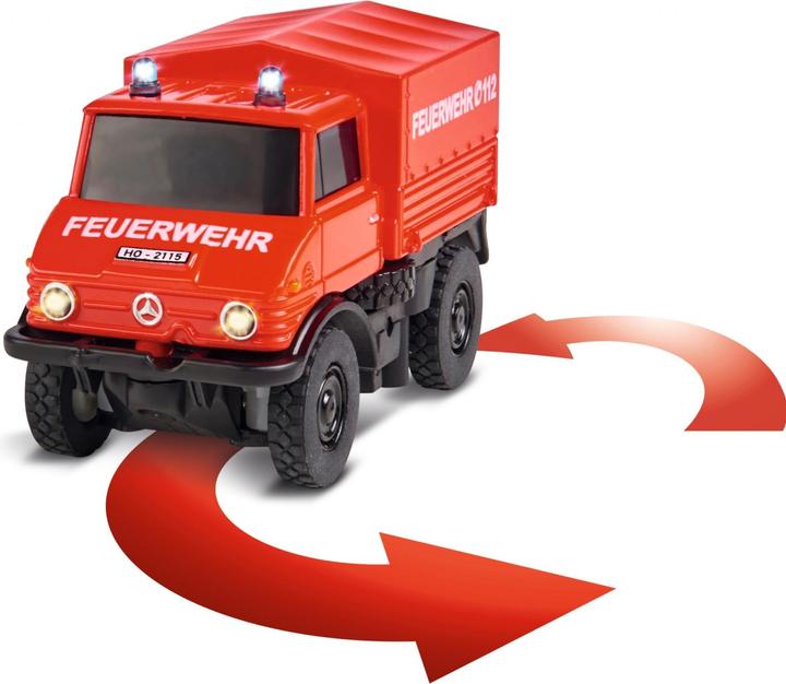 Produktbild Carson MB Unimog U406 Feuerwehr Elektro Brushed 1:87 100%-RTR (RTR Ready-to-Run)