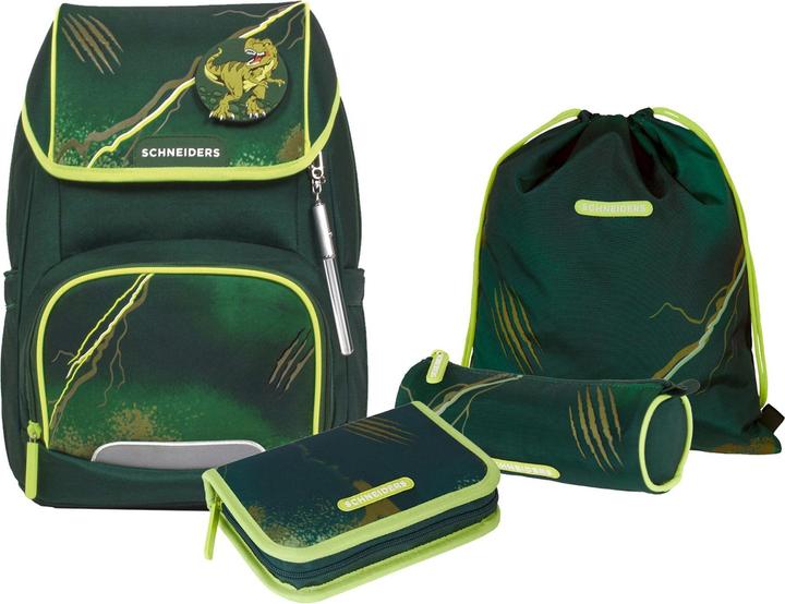 Produktbild Schneiders Schultaschenset Dino olive (19 l)