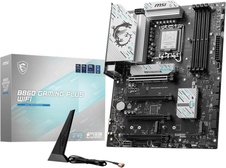 Productafbeelding MSI B860 GAMING PLUS WIFI (LGA 1851, Intel B860, ATX)