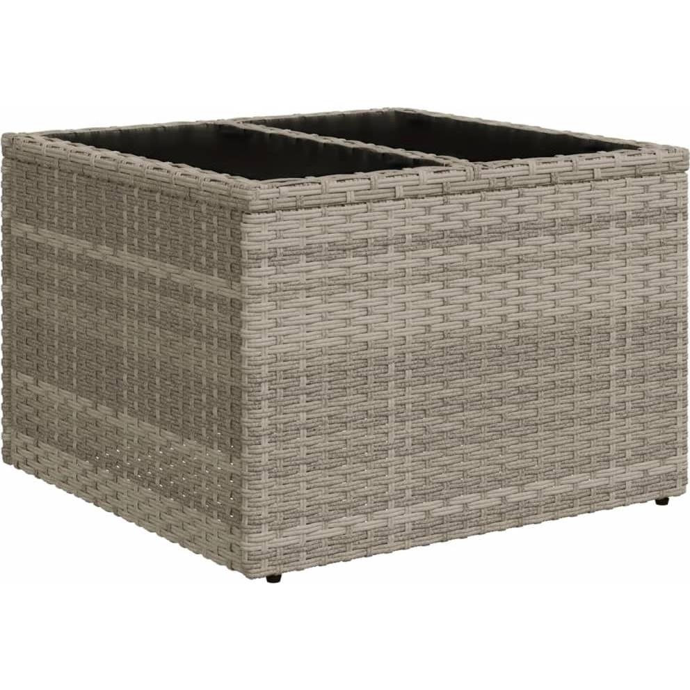 Thumbnail - VidaXL, Gartentisch + Balkontisch, Gartentisch mit Glasplatte (55 cm)