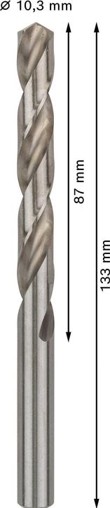 Actual product image Bosch Professional Zubehör PRO Metal HSS-G twist drill, 10.3 x 87 x 133 mm (10.3 mm)