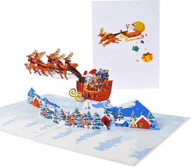 Produktbild MU Classic Saluts Series 3D Pop-Up Weihnachtskarte (1 Stk.)