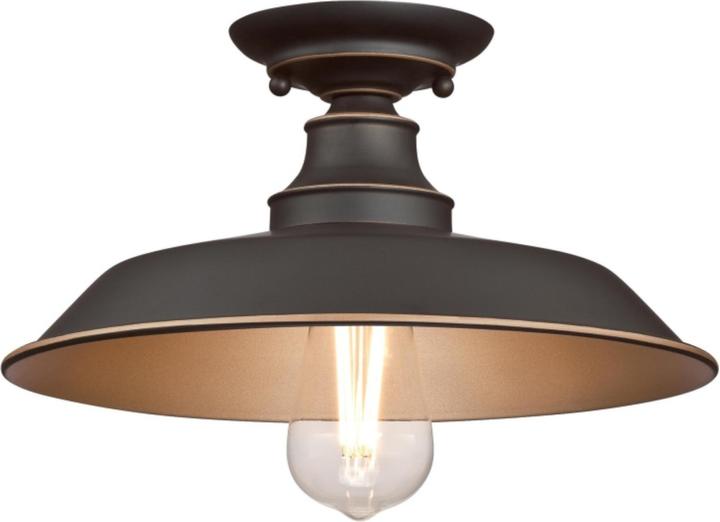 Actual product image Westinghouse Ceiling lamp Iron Hill oiled bronze wide (800 lm, E27)