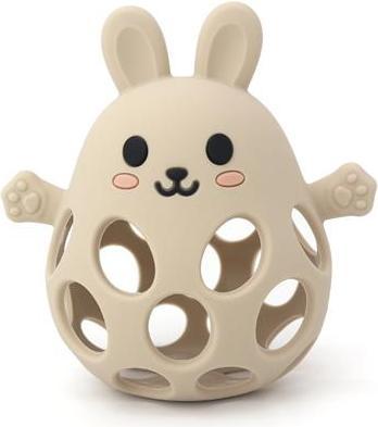Immagine prodotto Magni - Teether ball with bunny in LFGB silicone, beige - (5731)