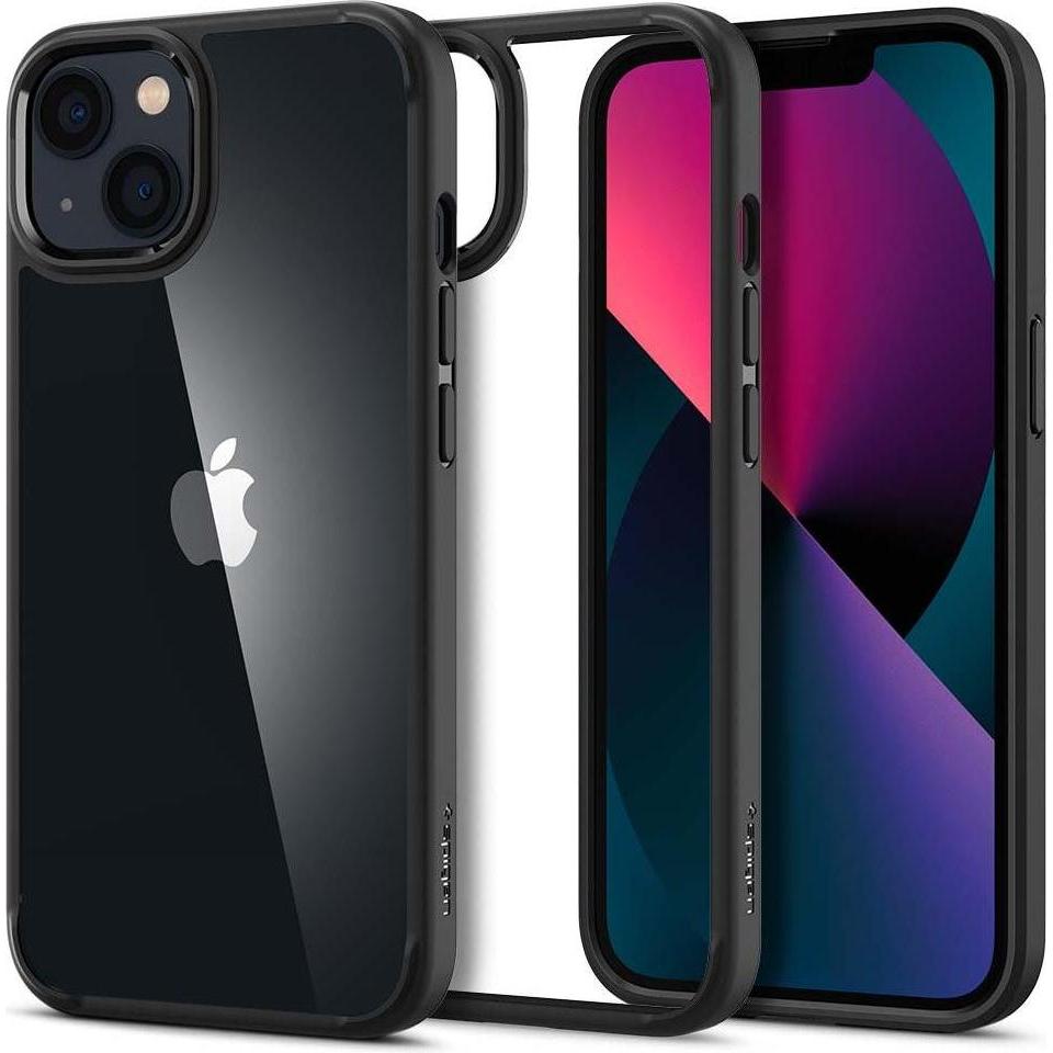 Spigen Ultra Hybrid (Apple iPhone 13), Smartphone Hülle, Schwarz