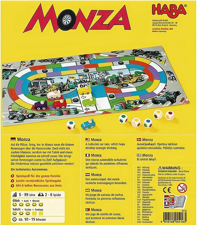 Produktbild Haba Monza (Deutsch, 2 - 6 Spieler)