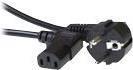 Produktbild ACT Powercord mains connector CEE 7/7 male (angled) - C13 (angled) black 2 m (2 m)