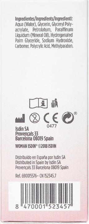 Immagine prodotto Isdin WOMAN vaginale Feuchtigkeitscreme 24 Einheiten (Crema intima, Gel intimo, 50 ml)