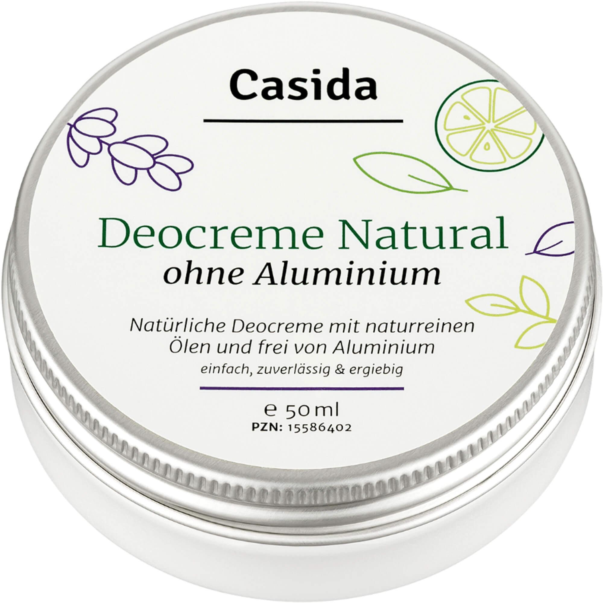Casida, Deo, Deocreme O Aluminium Natur, 50 ml CRE (50 ml)