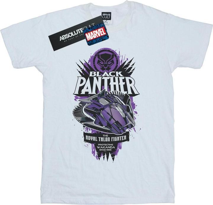 Actual product image Mens Black Panther Talon Fighter Badge T-Shirt (3XL)