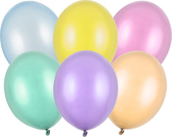 Produktbild Partydeco Strong Balloons 23cm, Pearly Mix (1 pkt / 100 pc.) (100 x)