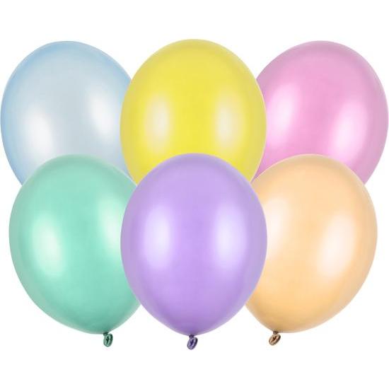 Partydeco Strong Balloons 23cm, Pearly Mix (1 pkt / 100 pc.)