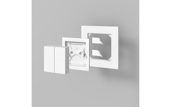 Produktbild Hager pro, UP Funktaster, 4-fach, Weiss, für Philips Hue