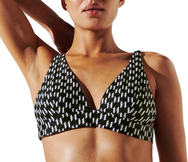 Immagine prodotto Karl Lagerfeld B.V Monogram Plunge Triangle TOP, Monogram Black/White, S (S)