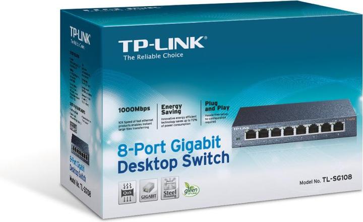 Image du produit TP-Link Tl-Sg108 (8 ports)