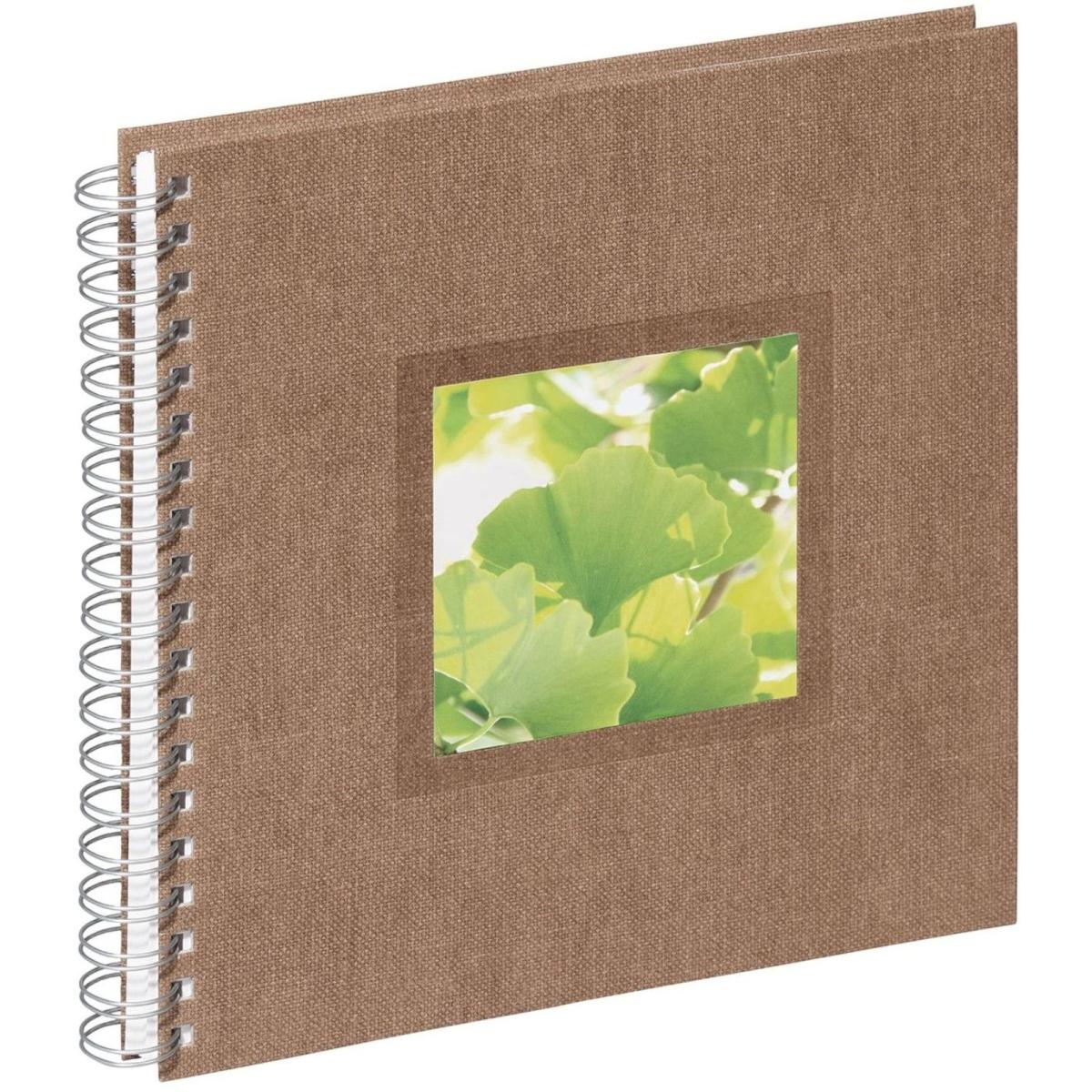 Pagna, Fotoalbum, Spiralalbum 24x25cm Nature Ginkgo braun 50 Seiten (24 x 25 cm)