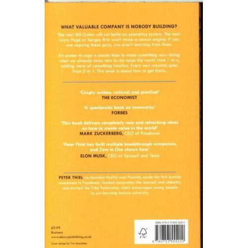 Thumbnail - Zero to One, English edition, Fachbücher von Peter Thiel
