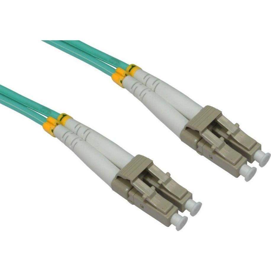 Intracom Techly 2m LC / LC 50/125 Fiber Optic Cable Blue (2 m), Netzwerkkabel
