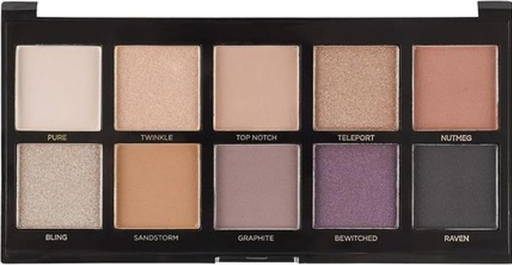 Actual product image Profusion Eyeshadow Palette paleta 10 cieni do powiek Smoky