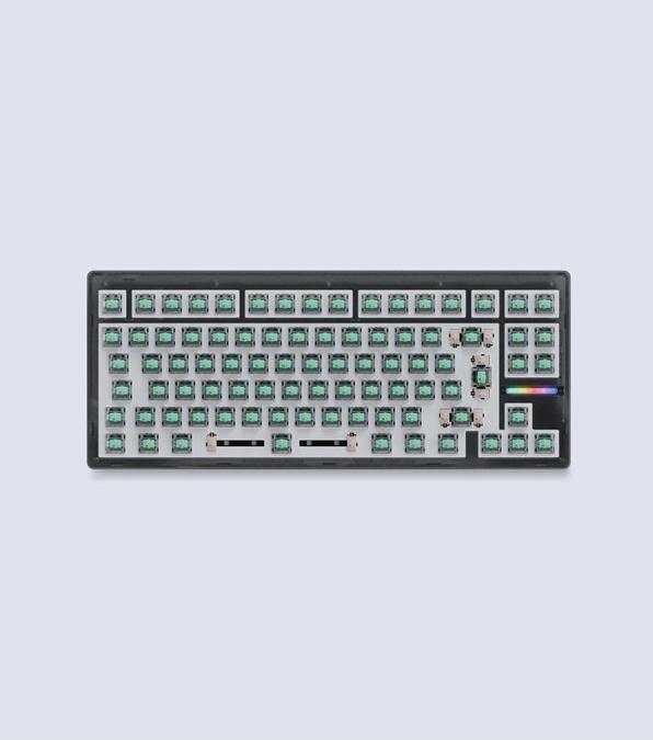 Produktbild Wooting 80HE - ISO - No Keycaps - Linear60 - Ghost - Gaming Tastatur - Uden Numpad - Universal - Gr (Eng. Int., Kabelgebunden)
