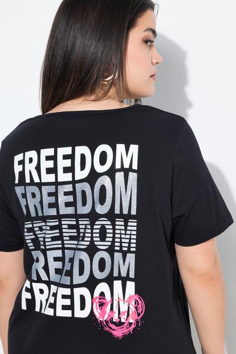Image du produit Angel of Style T-shirt coupe évasée, grand message dans le dos (50)